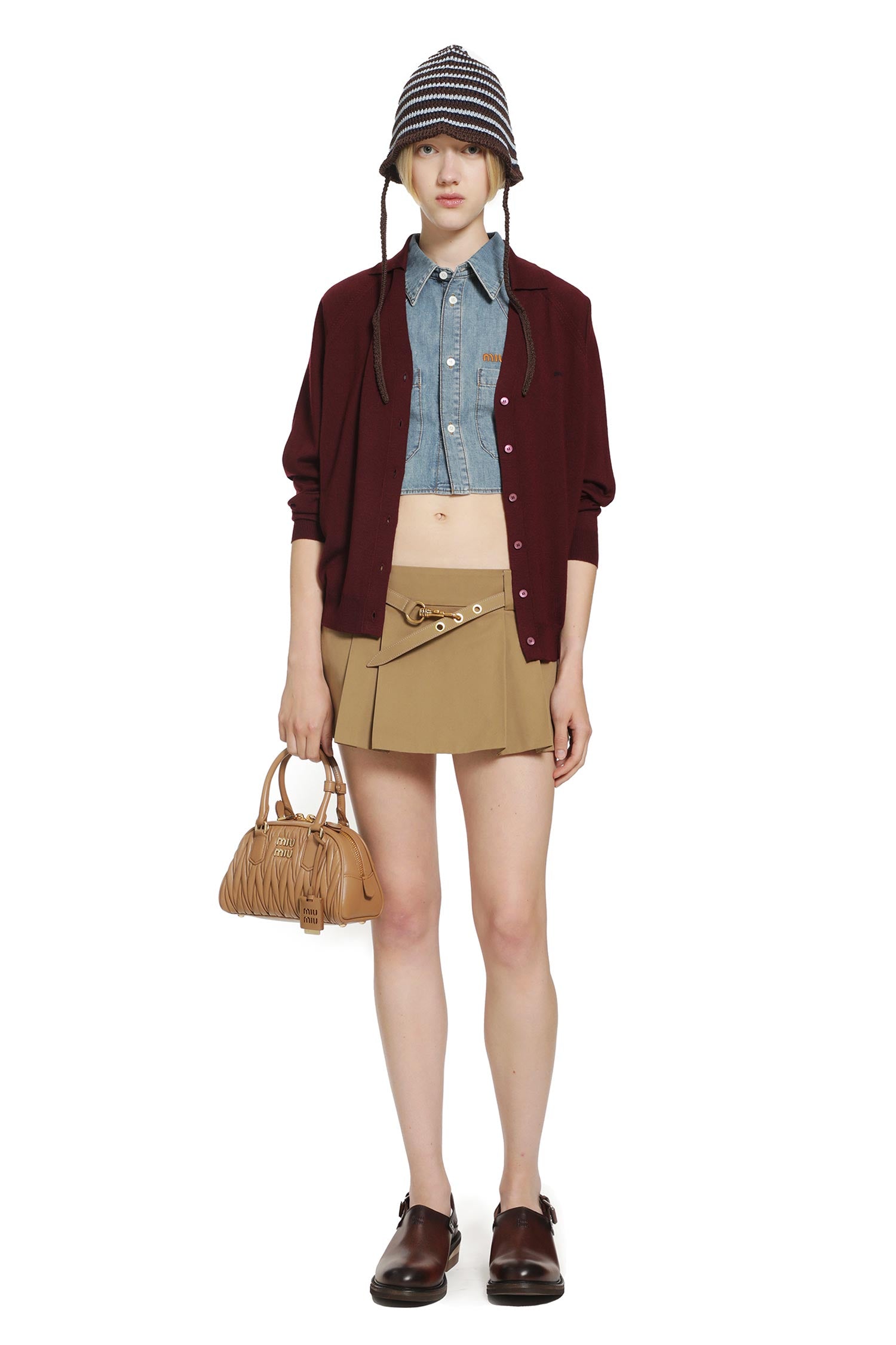 MIU MIU Wool Polo Sweater woman