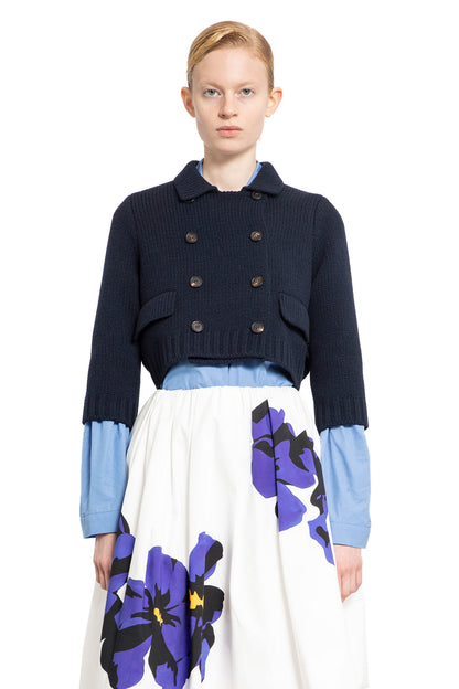 MIU MIU WOMAN BLUE JACKETS