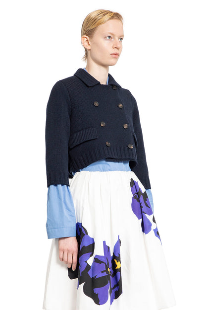 MIU MIU WOMAN BLUE JACKETS