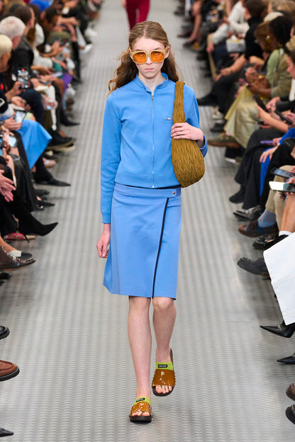 MIU MIU WOMAN BLUE KNITWEAR