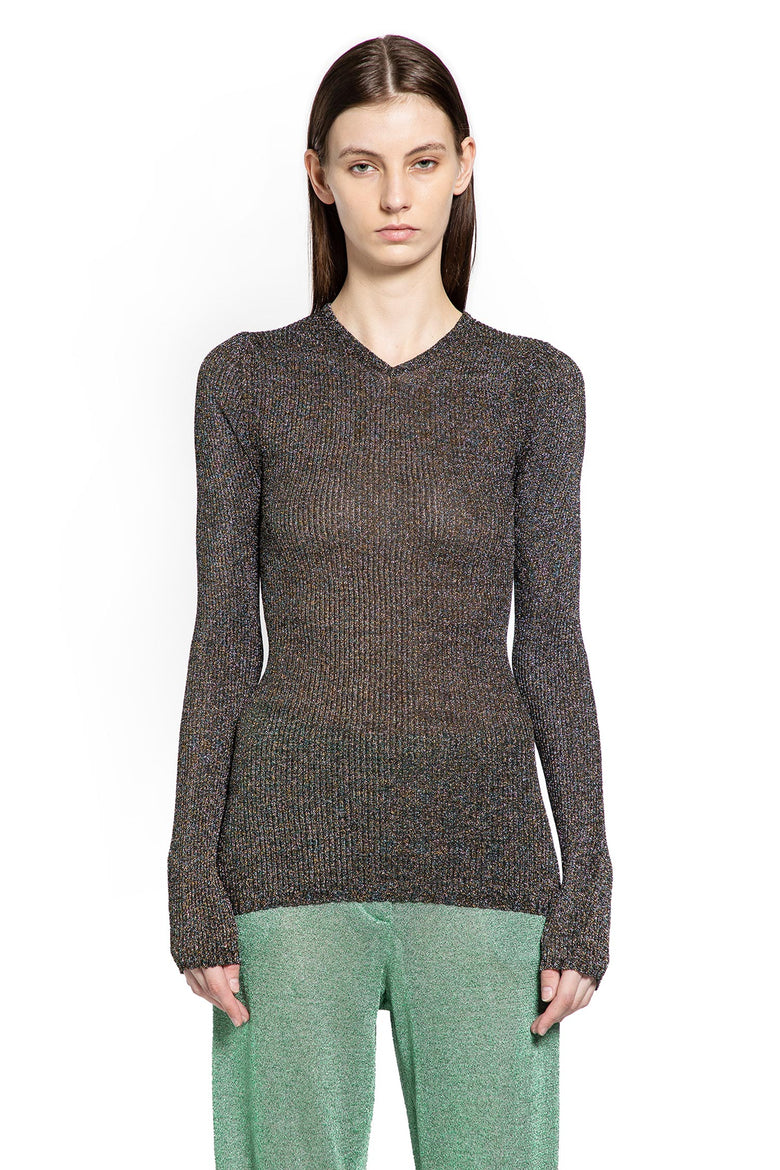 Lurex V-Neck Sweater