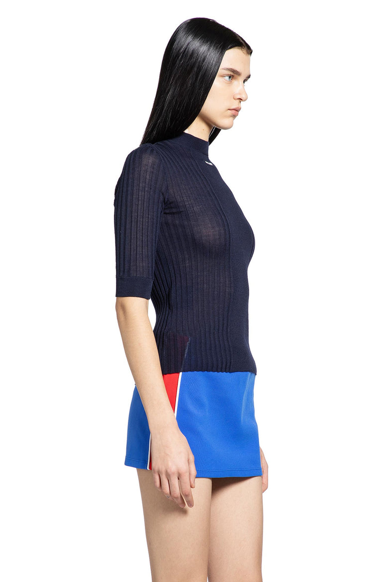 Ribbed-Knit Wool Top