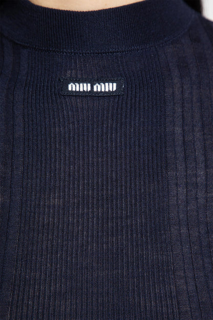 Ribbed-Knit Wool Top