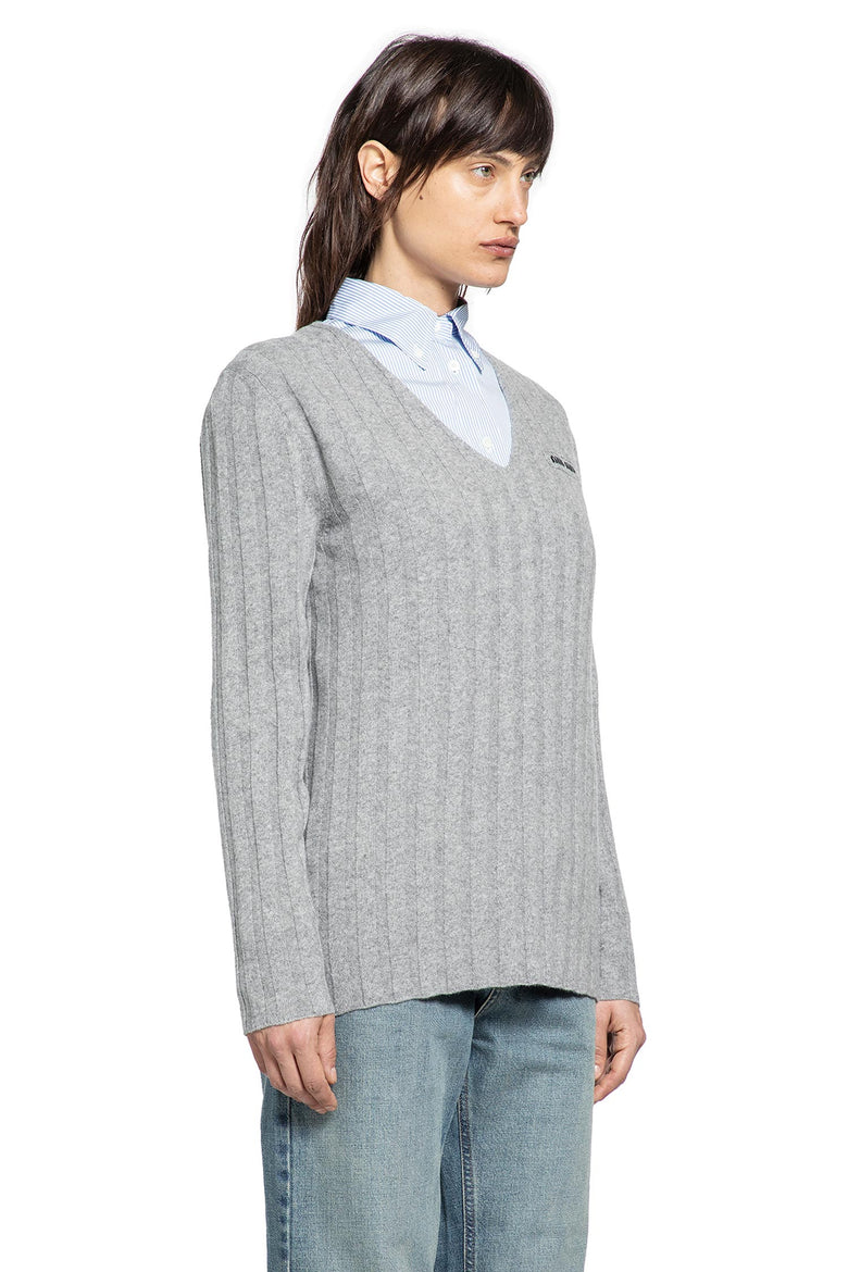 Wool and Cashmere V-Neck Sweater