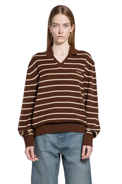 Striped V-Neck Long Sleeve T-Shirt