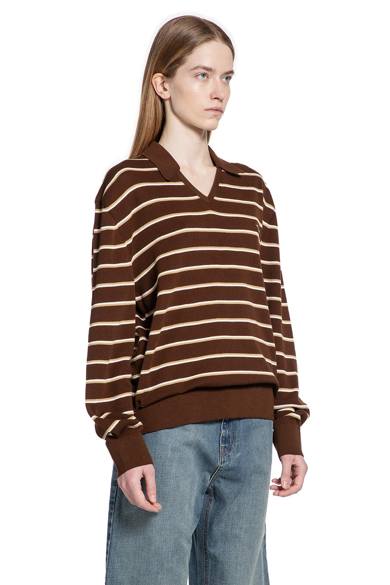 Striped V-Neck Long Sleeve T-Shirt