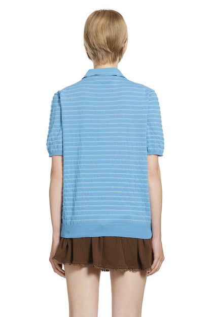 Striped Cotton Knit Polo