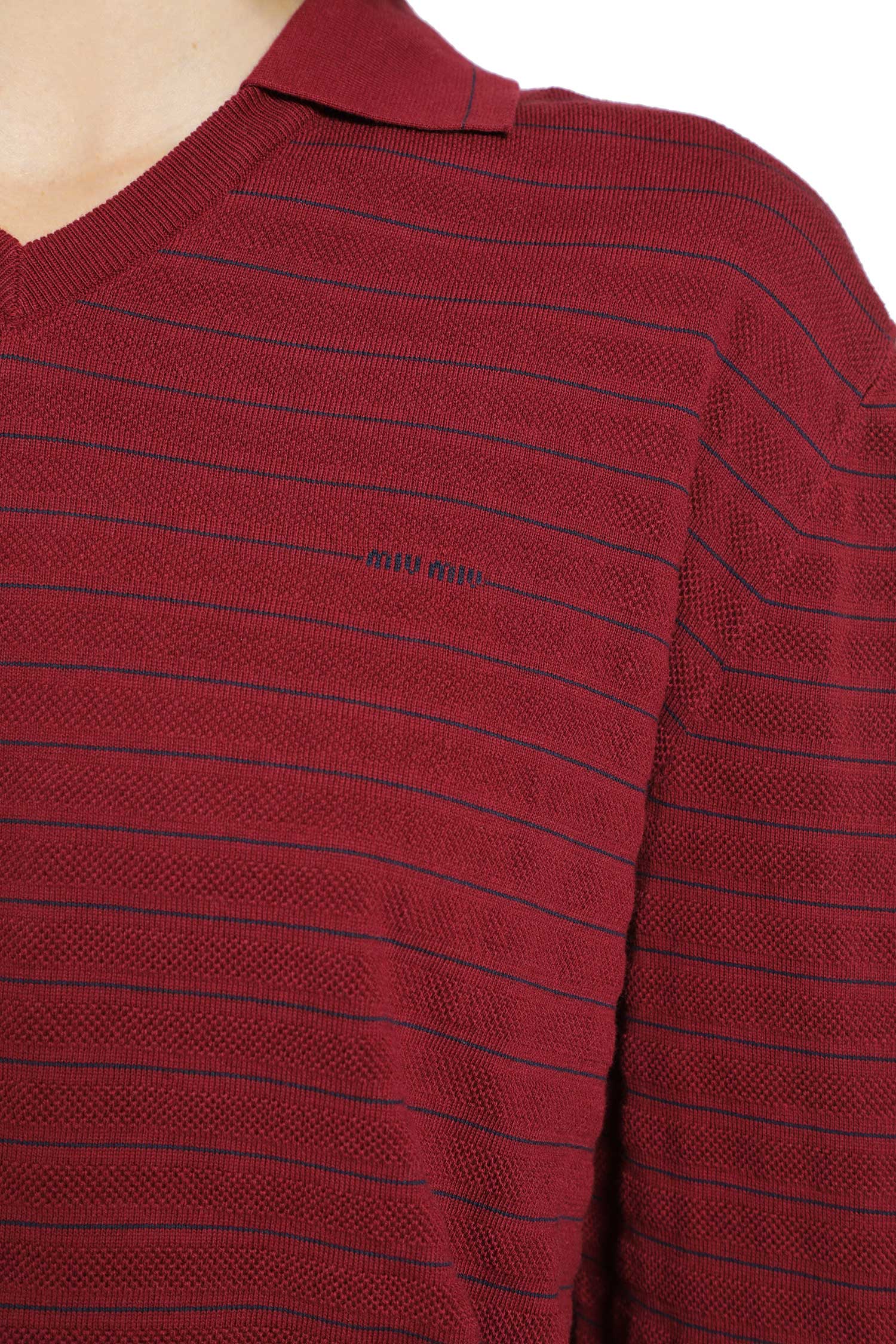 MIU MIU Polo Cotton Sweater woman