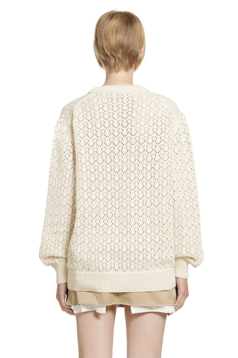 MIU MIU Cotton V-neck Sweater woman