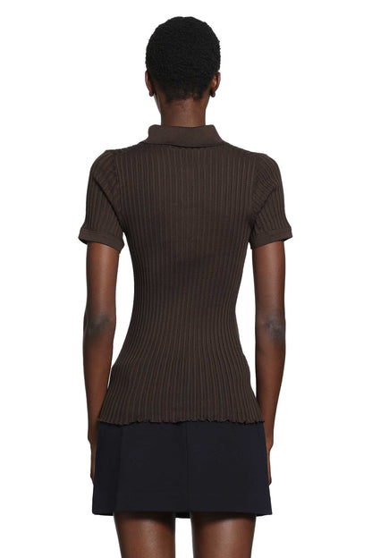 Silk Knit Polo Shirt