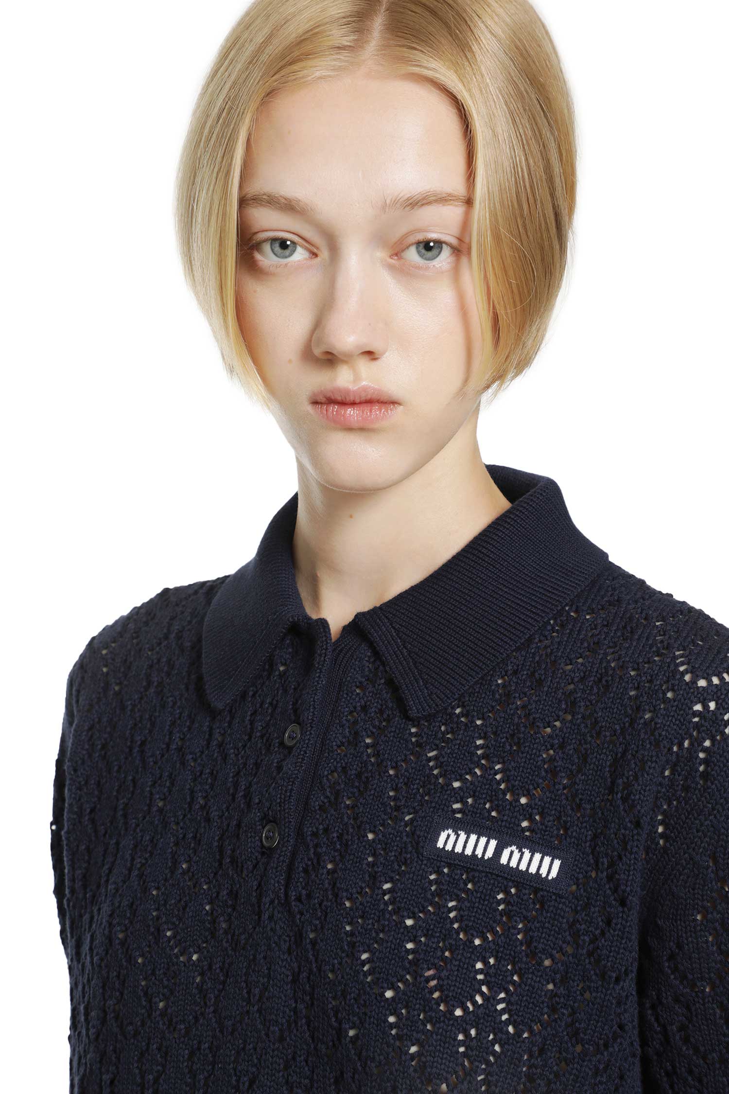 MIU MIU Cotton Polo Shirt woman