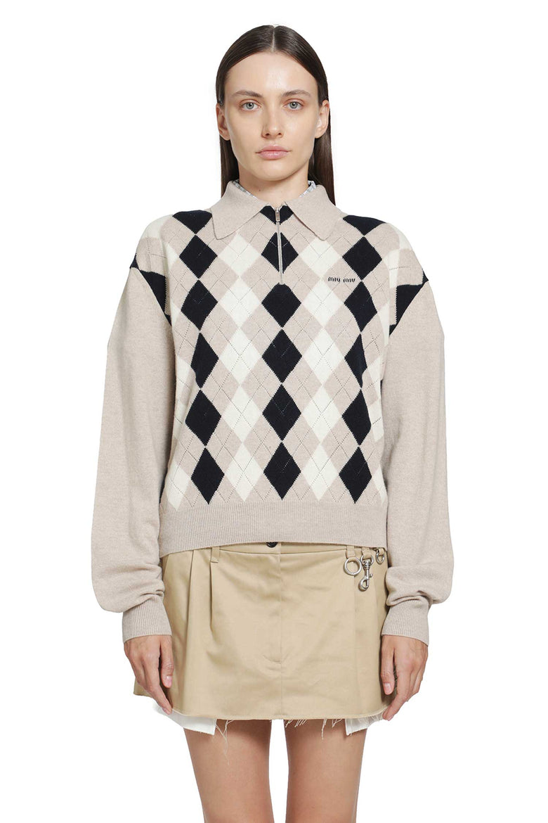 
              MIU MIU Cashmere Polo Sweater woman
            