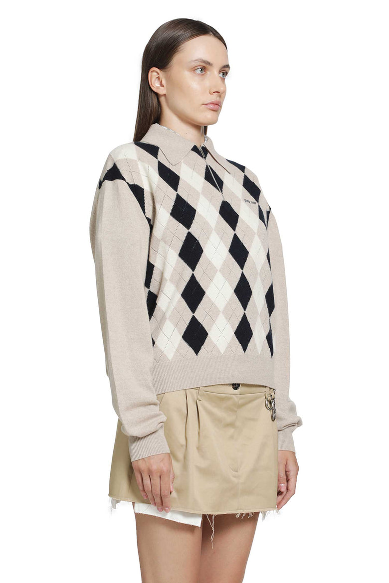 
              MIU MIU Cashmere Polo Sweater woman
            