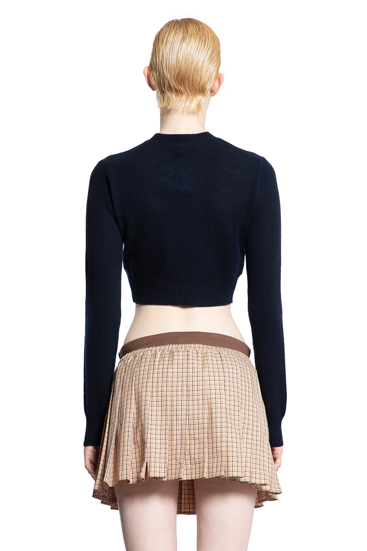 MIU MIU WOMAN BLUE KNITWEAR