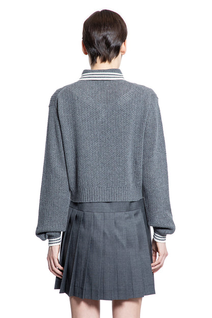 MIU MIU WOMAN GREY KNITWEAR