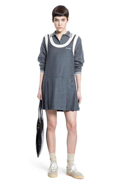 MIU MIU WOMAN GREY KNITWEAR