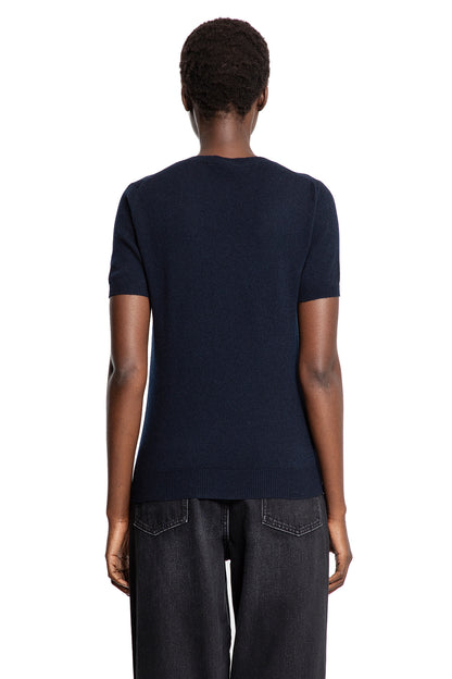 Cashmere Argyle Short Sleeve Sweater