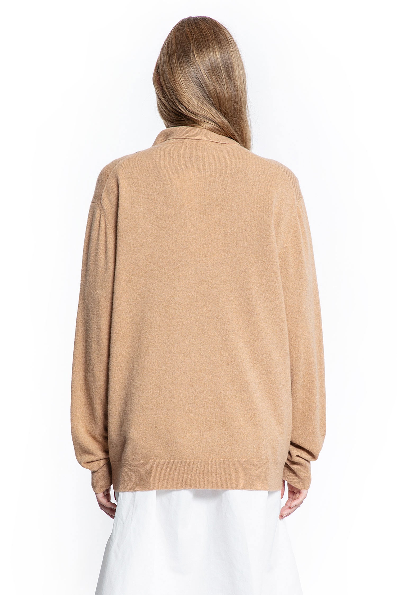 Argyle Cashmere Polo Sweater