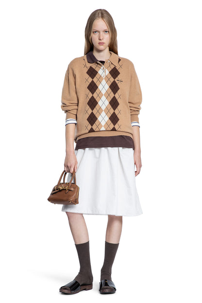 Argyle Cashmere Polo Sweater