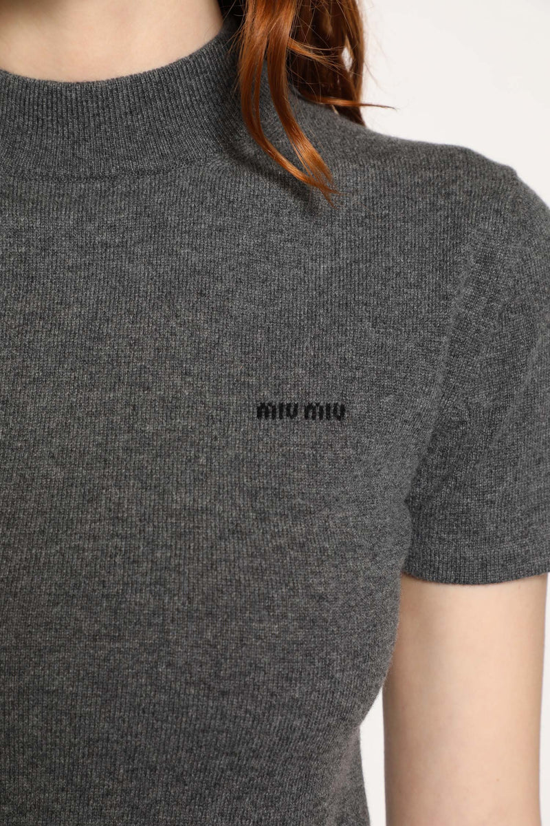 Cashmere Short Sleeve Sweater - Antonioli.eu