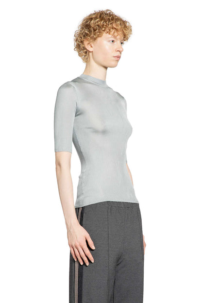 MIU MIU WOMAN BLUE KNITWEAR