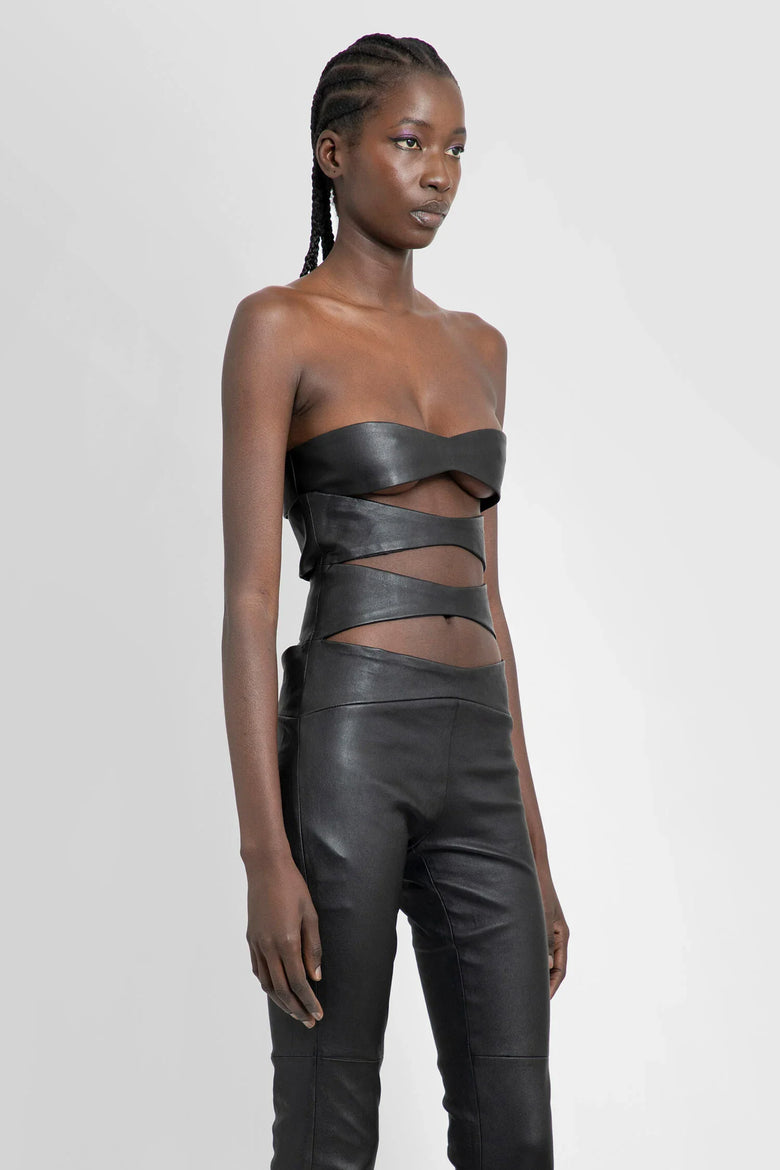 
              MONOT Diamond Leather Bra woman
            