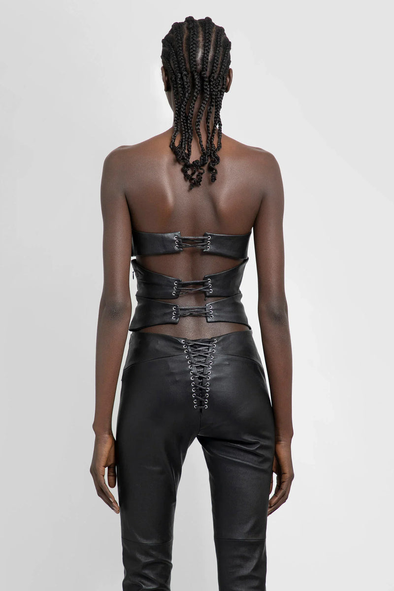 MONOT Diamond Leather Bra woman