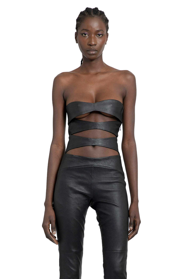 MONOT Diamond Leather Bra woman