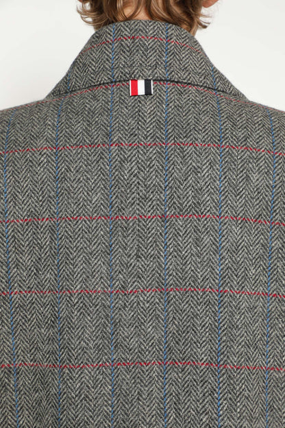 Oversized Peacoat in Hunting Tweed
