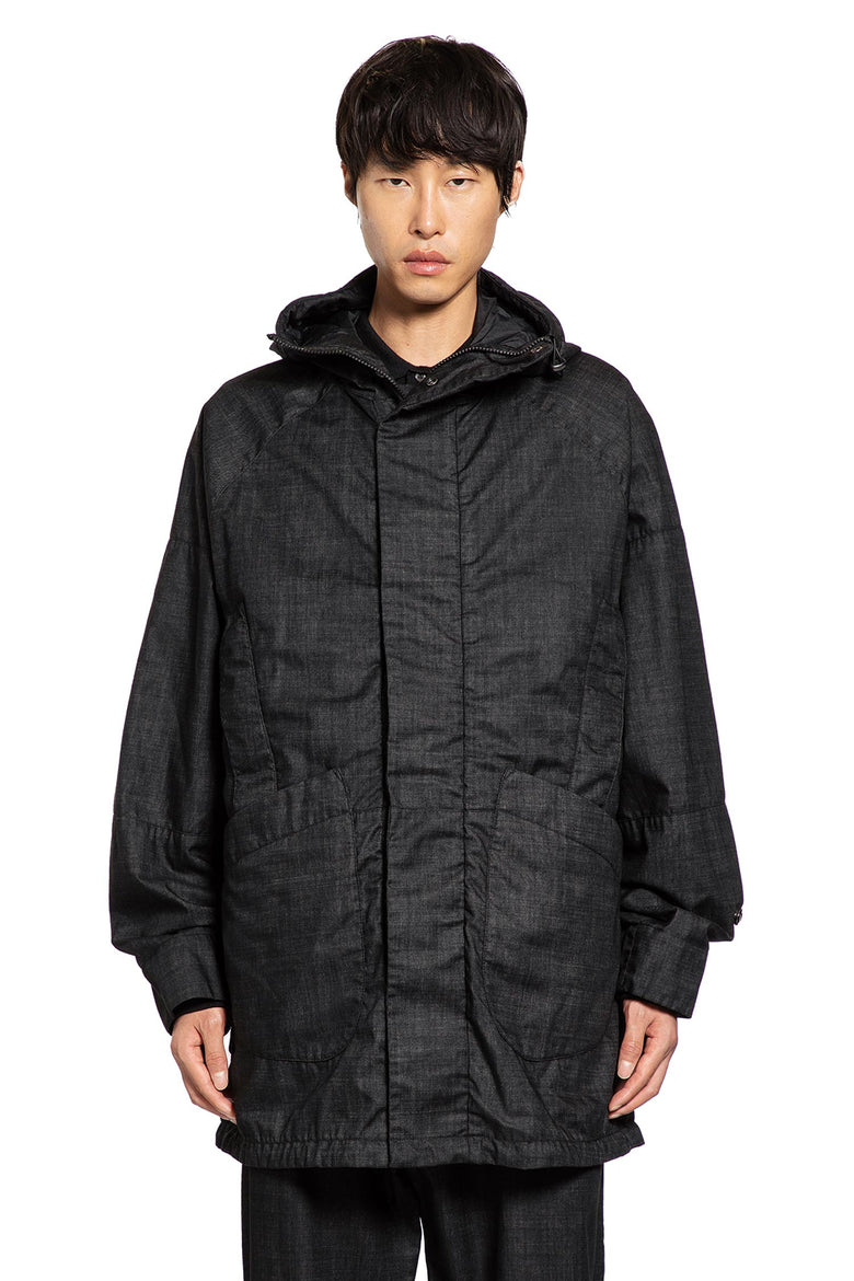 Resined and Garment Dyed Hooded Jacket