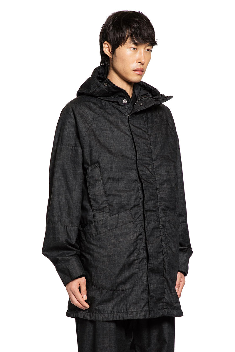 Resined and Garment Dyed Hooded Jacket - Antonioli.eu
