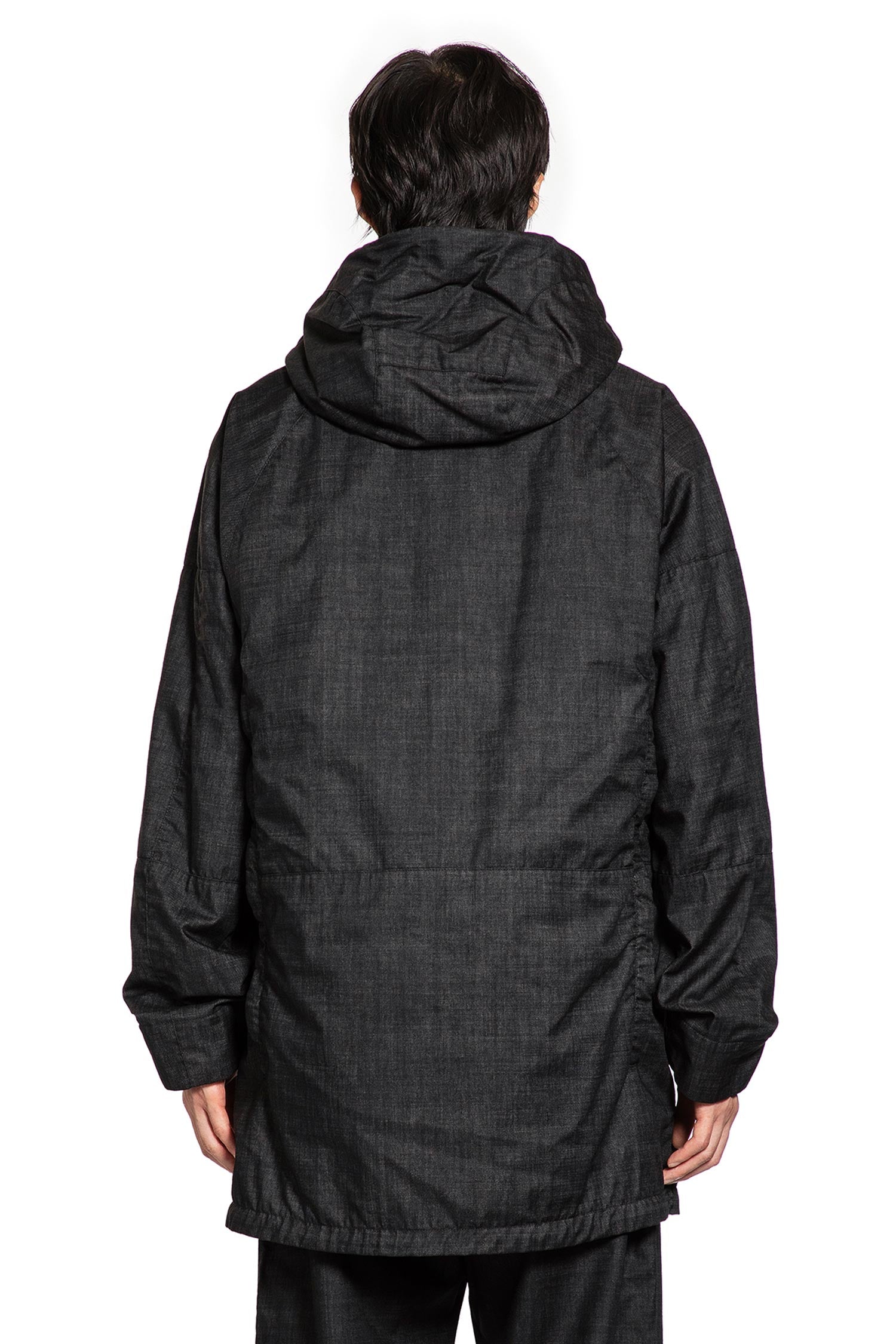 Resined and Garment Dyed Hooded Jacket