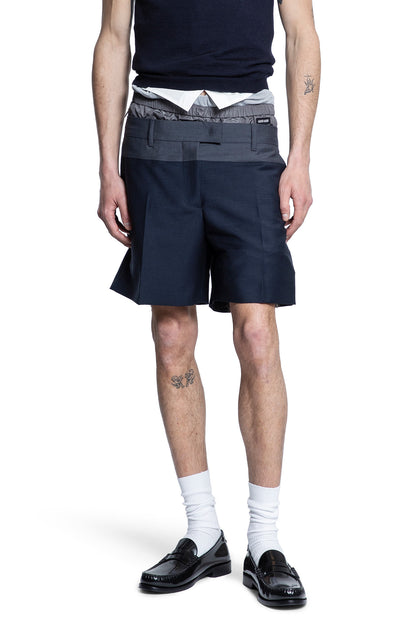 MIU MIU MAN BLUE SHORTS & SKIRTS