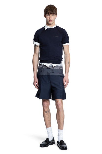 MIU MIU MAN BLUE SHORTS & SKIRTS