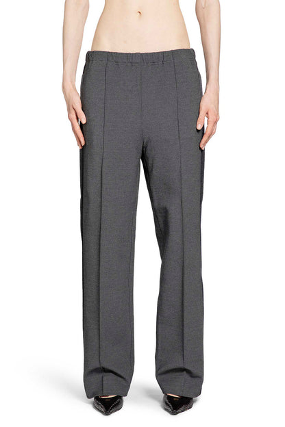MIU MIU WOMAN GREY TROUSERS