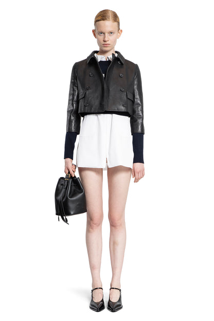 MIU MIU WOMAN BLACK JACKETS