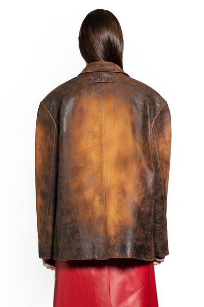 Waxed Suede Blazer
