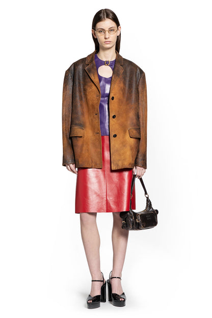 Waxed Suede Blazer