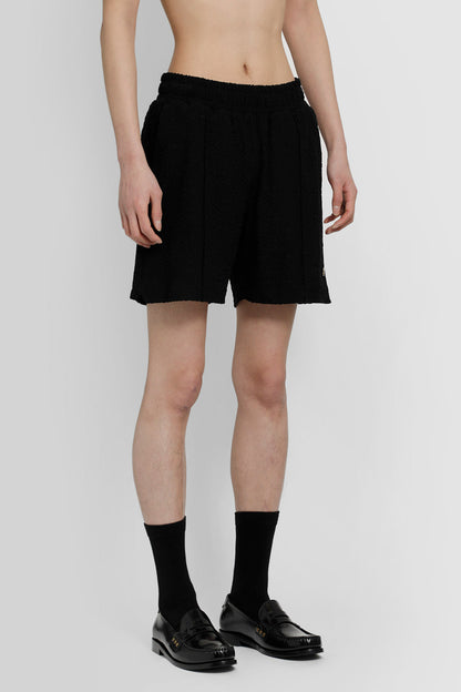 CASABLANCA MAN BLACK SHORTS & SKIRTS