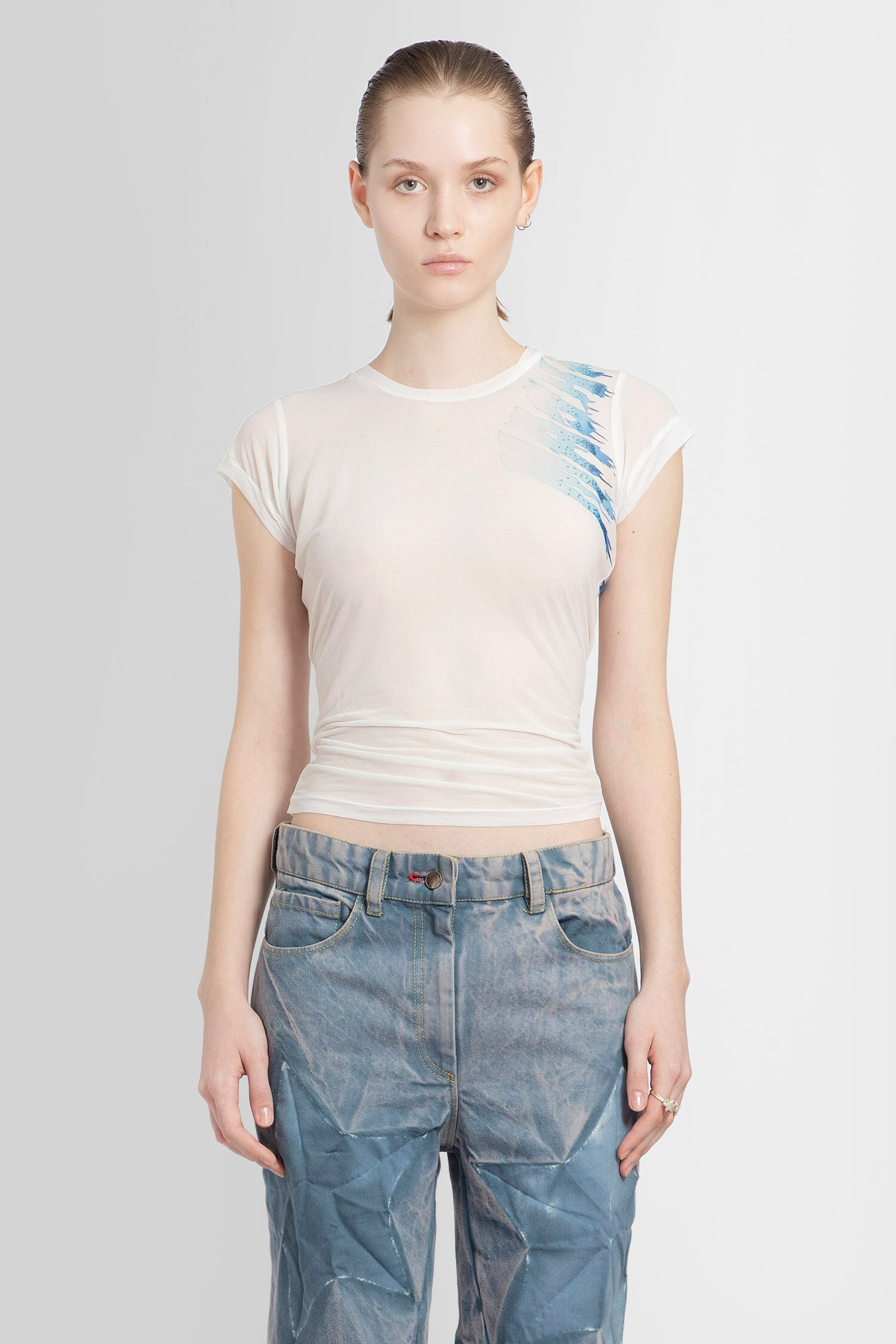 MASHA POPOVA WOMAN WHITE T-SHIRTS