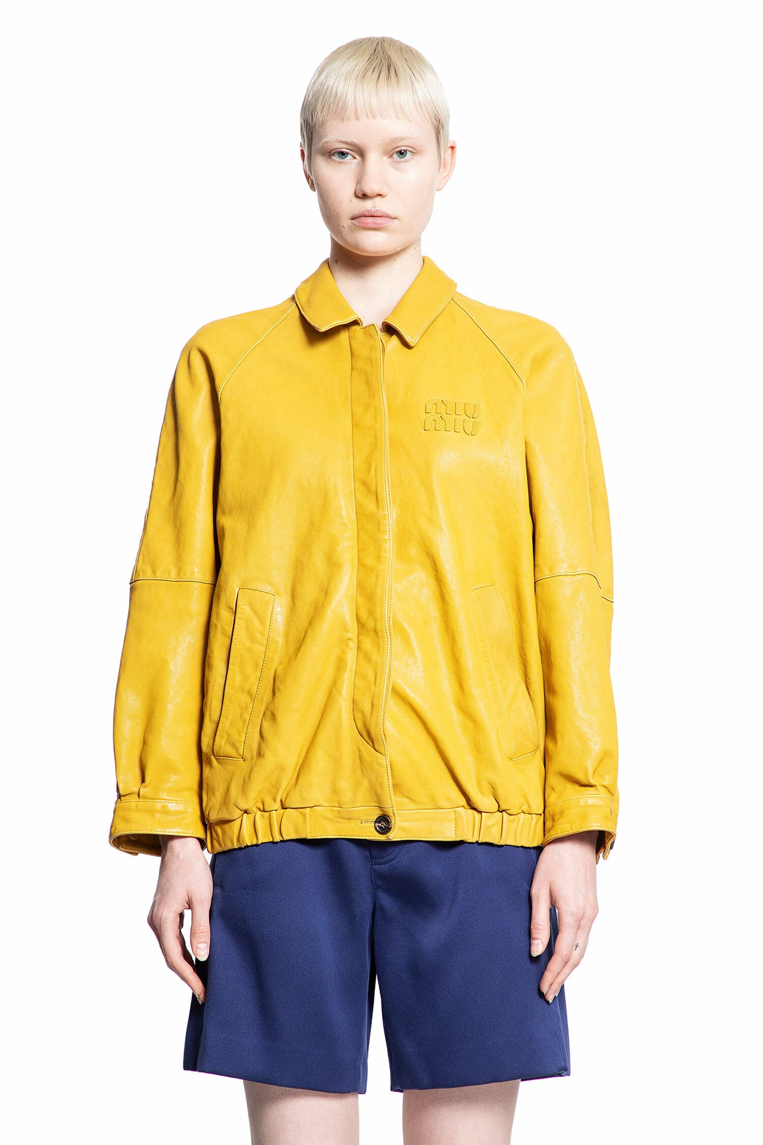 MIU MIU WOMAN YELLOW JACKETS