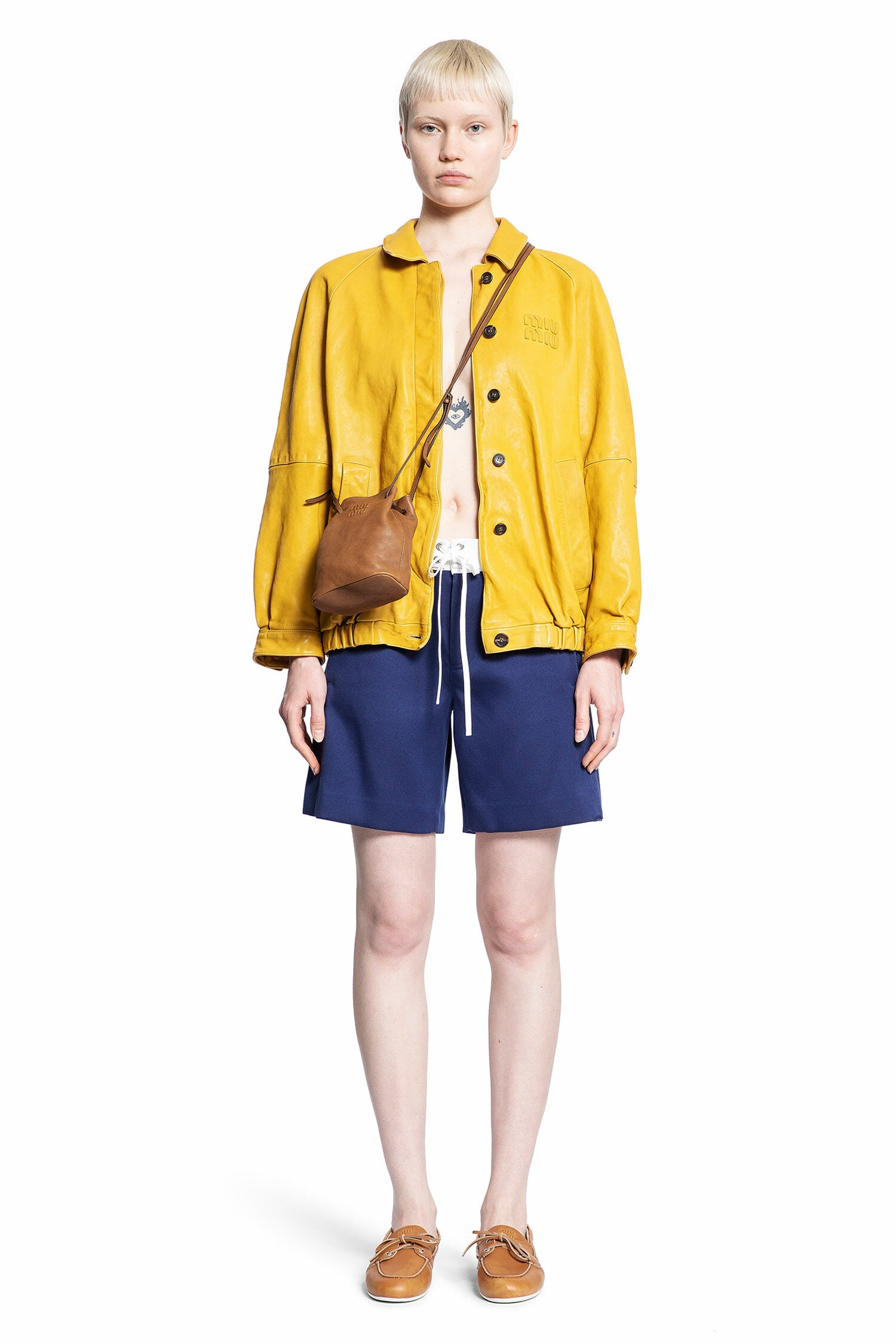 MIU MIU WOMAN YELLOW JACKETS