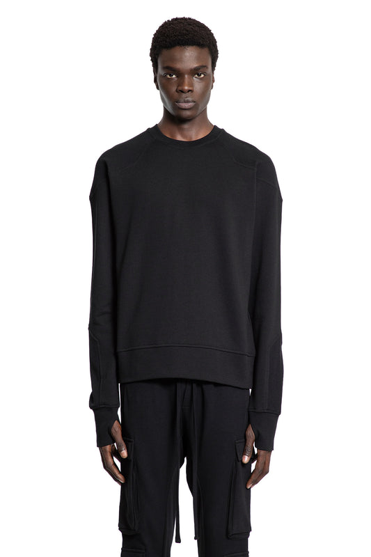 THOM KROM MAN BLACK SWEATSHIRTS