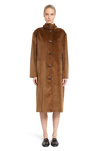 MIU MIU WOMAN BROWN COATS