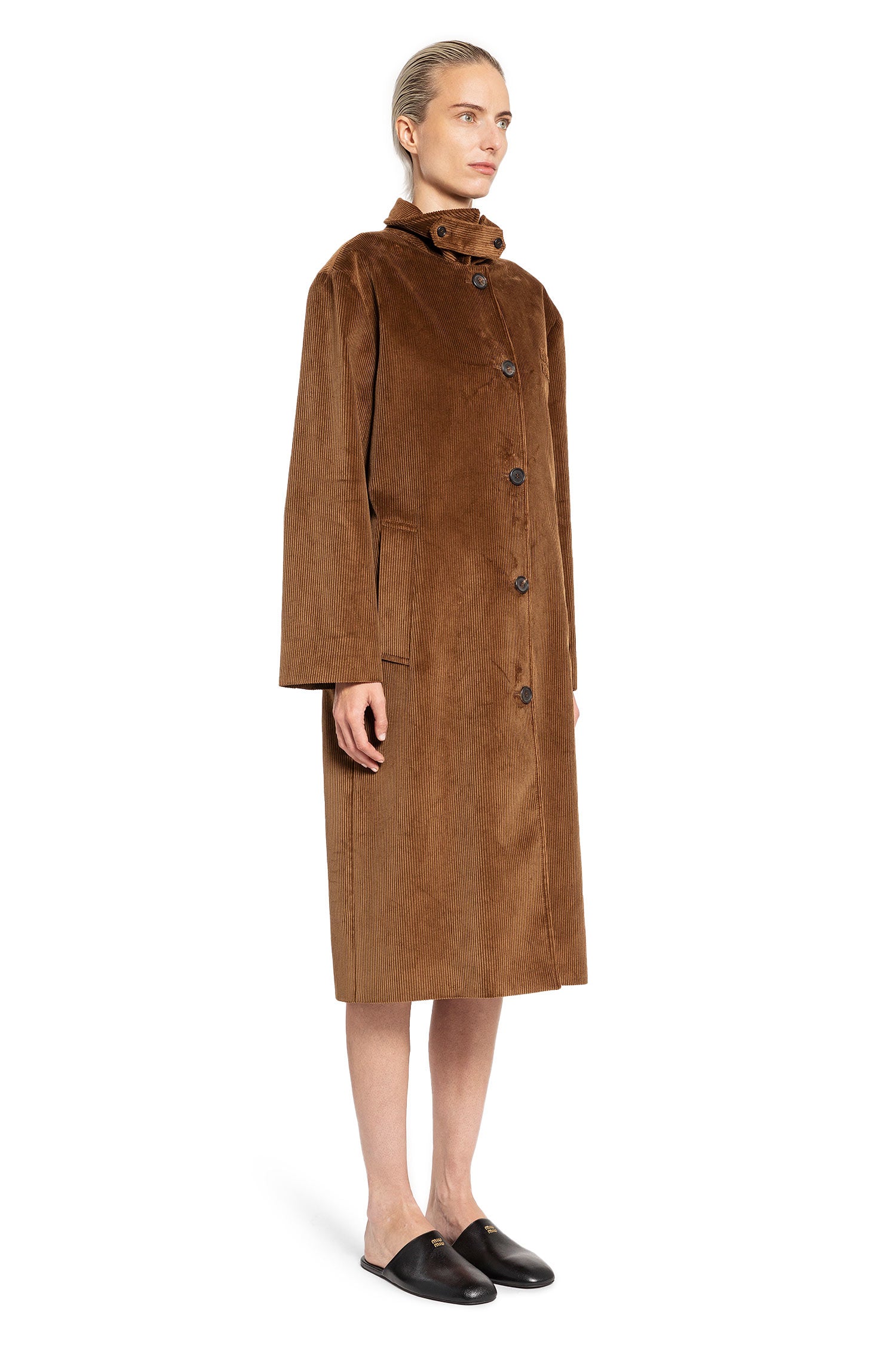 MIU MIU WOMAN BROWN COATS