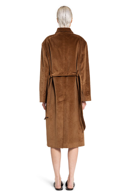 MIU MIU WOMAN BROWN COATS