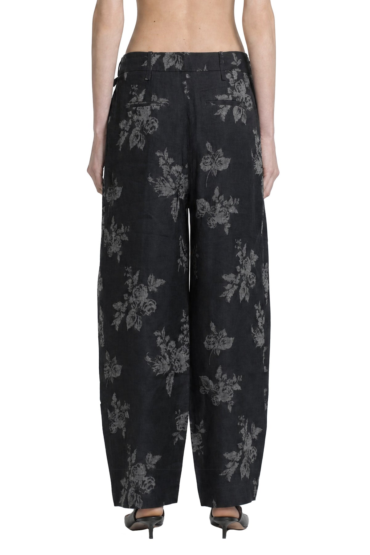 Jacquard Linen Trousers