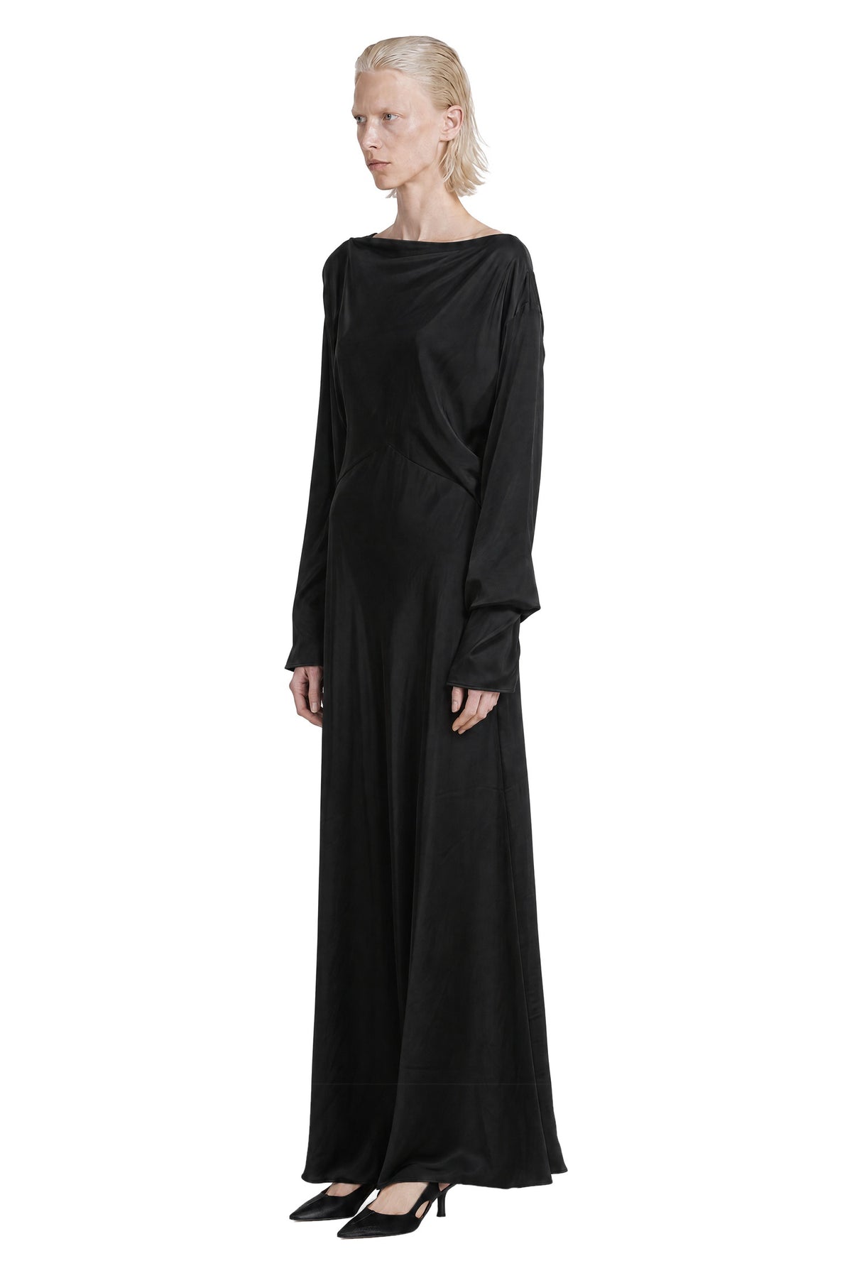 MACRO'SENSES Boat Neck Long Sleeve Dress woman