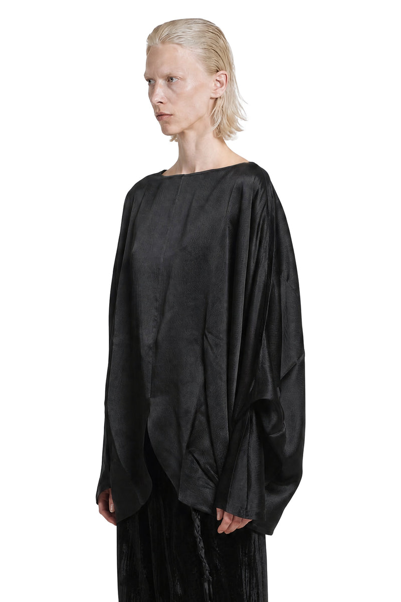 MACRO'SENSES Batwing Sleeve Silk Top woman