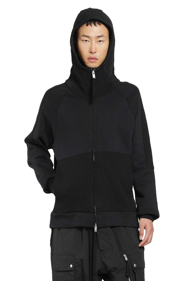 THOM KROM Hooded Zip-Up Sweatshirt man